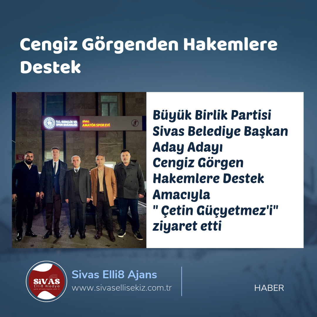 Cengiz Görgenden Hakemlere Destek