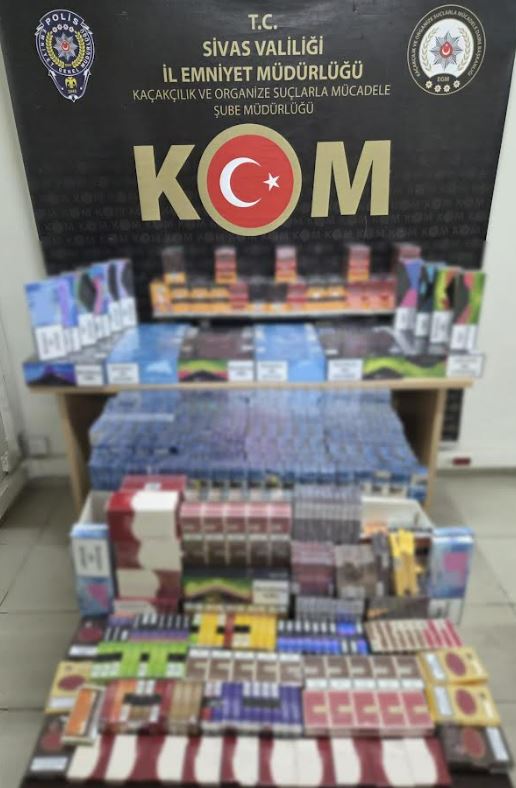 Sivas’ta Tütün ve Tütün Ürünleri Kaçakçılığına Darbe!!!